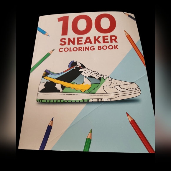 100 Sneaker Coloring Book: A Coloring Book for Adults and Kids - Picture 1 of 2